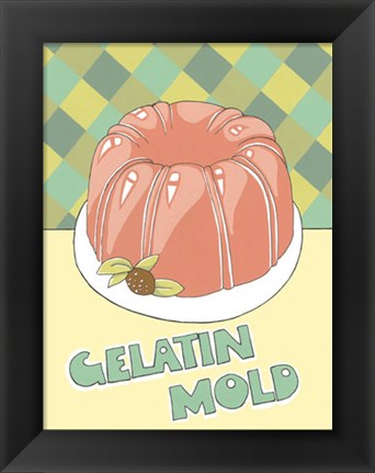 Framed Gelatin Mold Print