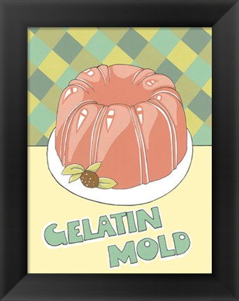 Framed Gelatin Mold Print