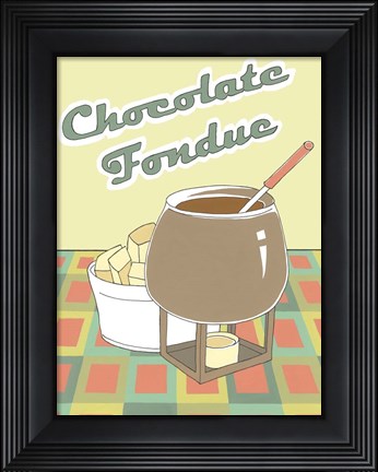 Framed Chocolate Fondue Print