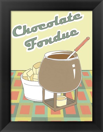 Framed Chocolate Fondue Print