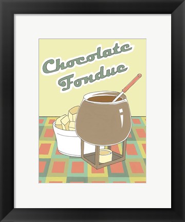 Framed Chocolate Fondue Print