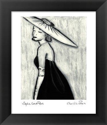 Framed Sophie goes to Paris Print