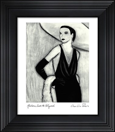 Framed Marlena goes to Hollywood Print