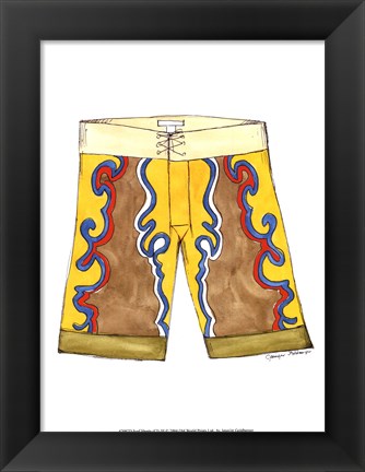 Framed Surf Shorts (CI) III Print