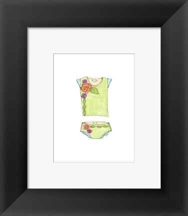 Framed Fun Wear I (X) Print