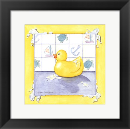 Framed Rubber Duck (D) II Print