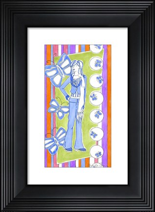 Framed Glam Girls I Print