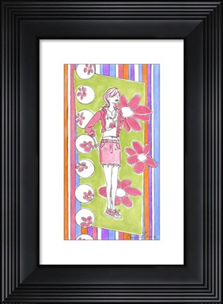 Framed Glam Girls II Print