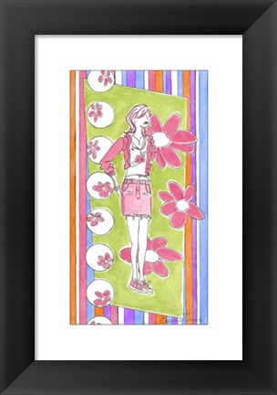 Framed Glam Girls II Print