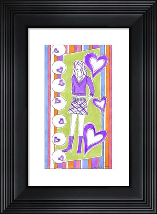 Framed Glam Girls III Print