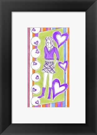Framed Glam Girls III Print