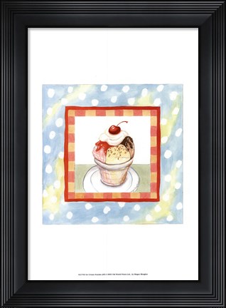 Framed Ice Cream Sundae Print