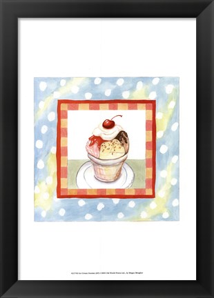 Framed Ice Cream Sundae Print