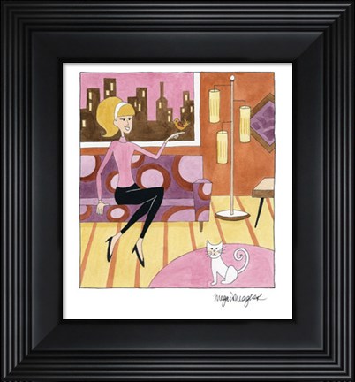 Framed Pets in the City Print
