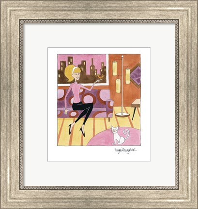 Framed Pets in the City Print