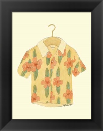 Framed Surf&#39;s up Shirt III Print