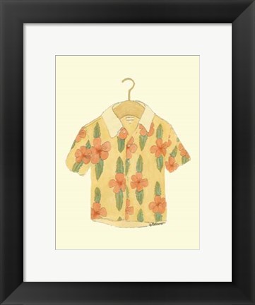 Framed Surf&#39;s up Shirt III Print