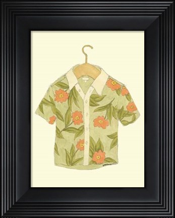 Framed Surf&#39;s up Shirt IV Print