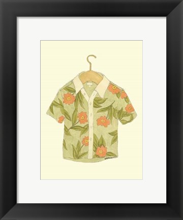 Framed Surf&#39;s up Shirt IV Print