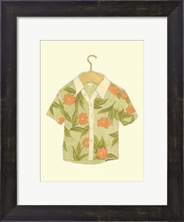 Framed Surf&#39;s up Shirt IV Print