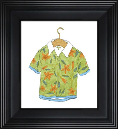Framed Beach Wear II Print