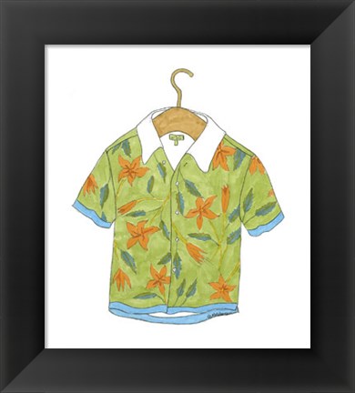 Framed Beach Wear II Print