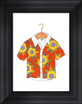 Framed Beach Wear III Print