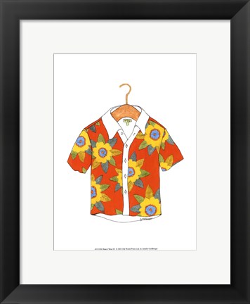 Framed Beach Wear III Print