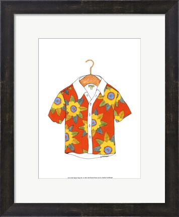 Framed Beach Wear III Print