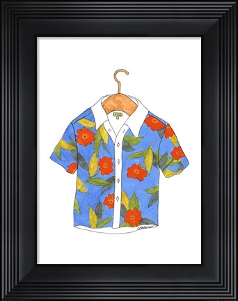 Framed Beach Wear IV Print