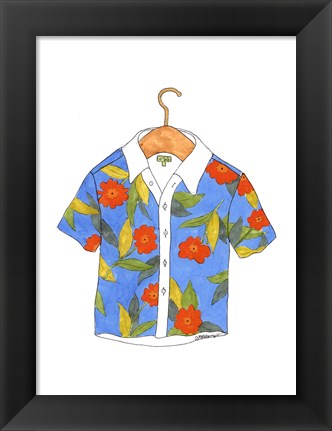 Framed Beach Wear IV Print