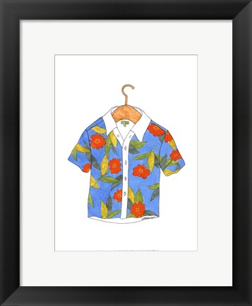 Framed Beach Wear IV Print