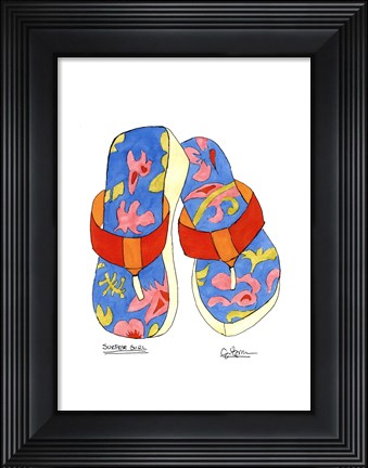 Framed Surfer Girl Print