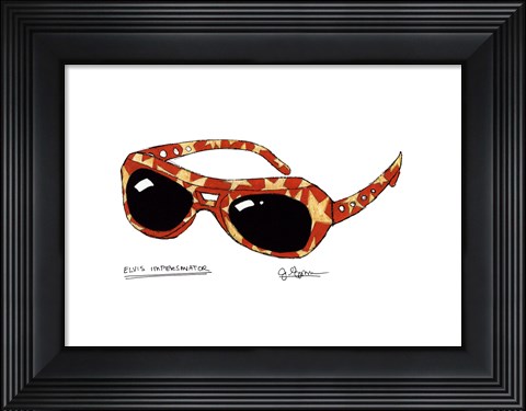 Framed Elvis Impersonator Print