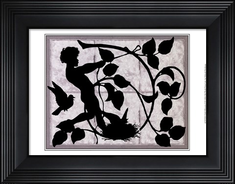 Framed Child Silhouette II Print