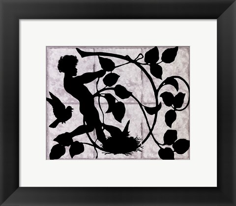 Framed Child Silhouette II Print