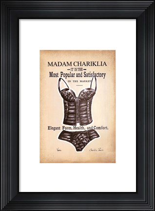 Framed Chariklia&#39;s Lingerie I Print