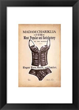 Framed Chariklia&#39;s Lingerie I Print