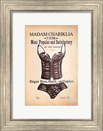 Framed Chariklia&#39;s Lingerie I Print