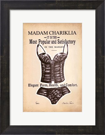 Framed Chariklia&#39;s Lingerie I Print