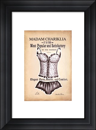 Framed Chariklia&#39;s Lingerie II Print