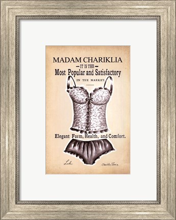 Framed Chariklia&#39;s Lingerie II Print