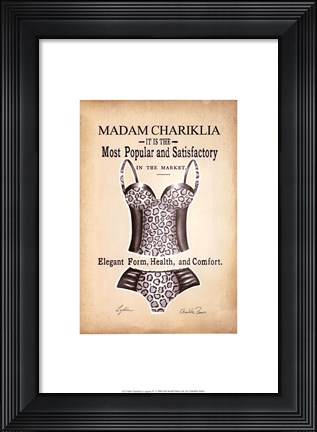 Framed Chariklia&#39;s Lingerie IV Print