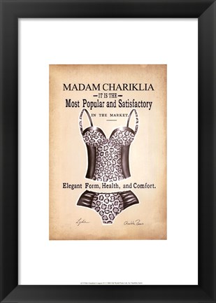 Framed Chariklia&#39;s Lingerie IV Print