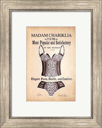 Framed Chariklia&#39;s Lingerie IV Print