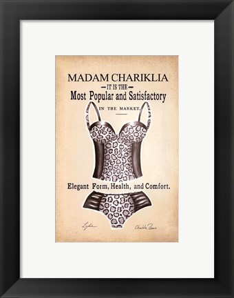 Framed Chariklia&#39;s Lingerie IV Print