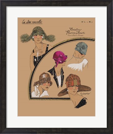 Framed Elegant Chapeau II Print