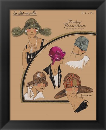 Framed Elegant Chapeau II Print