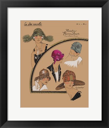 Framed Elegant Chapeau II Print