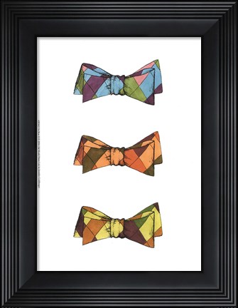 Framed Tri Bow II Print